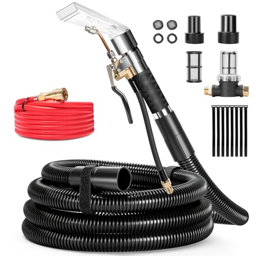 Image of Extractor Attachment Kit for Shop Vac, Extractor Kit with Wand Hose Adapter Fit Carpet Sofa Car Cleaning for Home and Auto