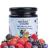 Sweetmate Mix Berry Jam for Kids and Adults - (220g) | 100% Pure No Added Sugar | With Real Fruit Pulp | Naturally Sweetened | Diabetic and Keto Friendly | Delicious Jams
