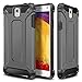 Galaxy Note 3 Case,Wollony Rugged Hybrid Dual Layer Hard Shell Armor Protective Back Case Shockproof Cover for Galaxy Note 3 Case - Slim Fit - Heavy Duty - Impact Resistant Bumper(Grey)