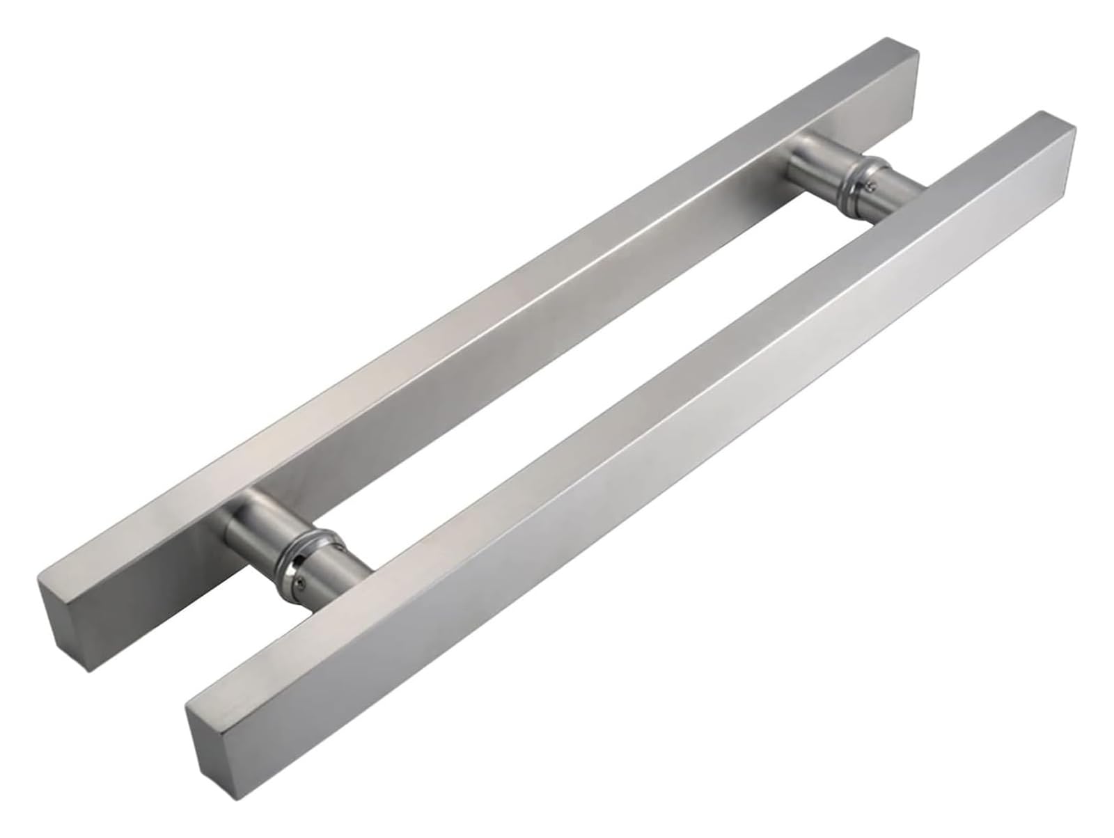 CWCQGH Push Pull Door Handle, Sliding Barn Door Handle, H-Shape Double-Side Stainless Steel Sliding Glass Door Push Pull Bar Handle, Courtyard Indoor,Silver-150cm(5ft)