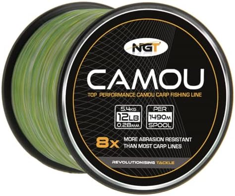 Carp & Coarse Fishing Line Camo Colour available in 8lb 10lb 12lb 15lb Breaking Strain (12lb)