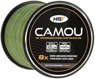 Carp & Coarse Fishing Line Camo Colour available in 8lb 10lb 12lb 15lb Breaking Strain (12lb)
