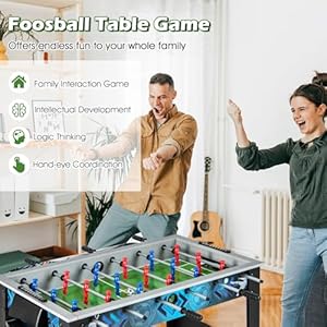 Giantexfoosballtable375foosballtableadultsizewith2ballssmoothhandleadjustableleglevelerrealisticsoccerfieldsoccertablegameforkidsteenstablefootballgame Urban Country Home Decor Giantex foosball table 375 foosball table adult size with 2 balls smooth handle adjustable leg leveler realistic soccer field soccer table game for kids teens table football game urban country home decor