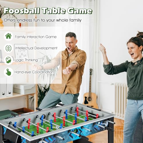 Giantexfoosballtable375foosballtableadultsizewith2ballssmoothhandleadjustableleglevelerrealisticsoccerfieldsoccertablegameforkidsteenstablefootballgame Urban Country Home Decor Giantex foosball table 375 foosball table adult size with 2 balls smooth handle adjustable leg leveler realistic soccer field soccer table game for kids teens table football game urban country home decor