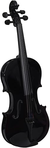 Miniatura 3 de Tidyard Juego de violín de tamaño completo 44 con caja de transporte, arco, mentonera y colofonia para principiantes, estudiantes, adultos, niños,