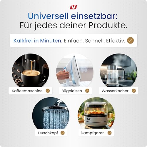 3-in-1 Entkalker für Kaffeevollautomaten & Kaffeemaschinen (55 Stück) - Entkalkungstabletten für Siemens EQ-Serie, Delonghi, Jura, Krups, Bosch, Miele, Melitta, Tassimo, WMF