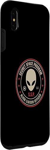 Vista 27 de iPhone 12 Pro Max Secret Space Program / Alien Liaison Officer Insignia Design Case