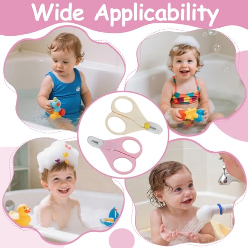 1 Stück Baby-Duschkappe, Verstellbare Kinder-Sonnenschutzmütze und Schwimmkappe, Geeignet zum Schutz von Augen, Ohren und Gesicht beim Haarwaschen (Rosa)