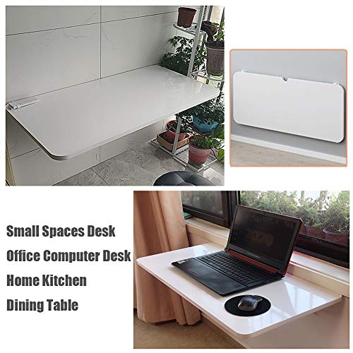 Bureau pliable mural pour manque de place - Table d'ordinateur invisible