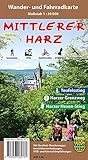 Mittlerer Harz: Wander- und Fahrradkarte