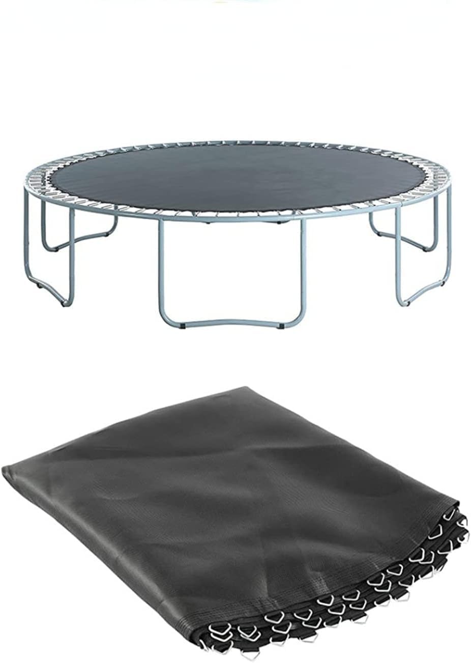 LXUKYG PP Replacement Trampoline Mat Fits 6/8ft Round Frame, Spring Not Includ for Round Trampoline Accessories (Color : Black, Size : 8FT)