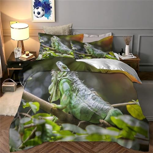 Housse de couette chat gris microfibre ultra douce impression portrait 3D - 6