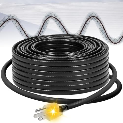 MAXKOSKO 85ft Roof and Gutter Self-Regulating Snow Melting Heating Cable