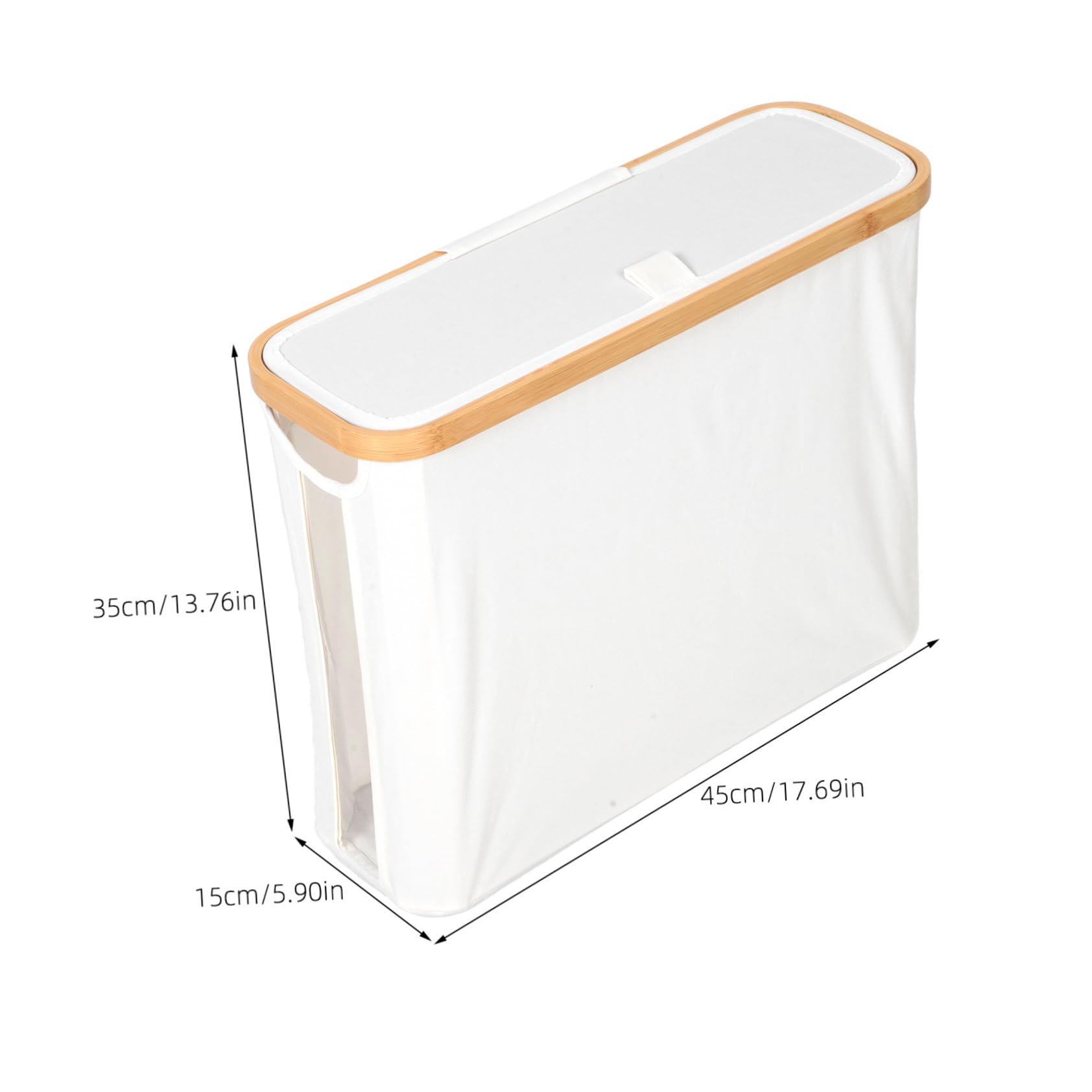 STOBAZA Sturdy Fabric Paper Basket Lid Laundry Baskets over The Toilet Paper Reserve Toilet Top Organizer Elegant Bathroom Holder