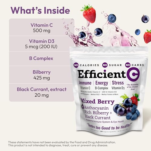 Image of Andrew Lessman ProCaps Efficient C Mixed Berry 90 Drink Packets