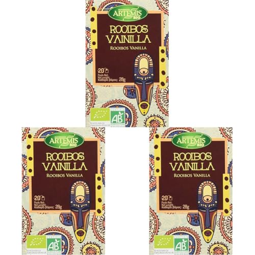 Artemisbio Rooibos Con Vainilla Eco 20 Filtros Línea Rooibos Artemisbio 28 g (Paquete de 3)