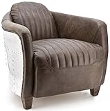 Echtleder braun in Vintage Oberfläche