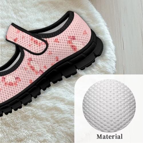 Girls Mary Jane Dress Shoes School Uniform Shoes Casual Anti-Slip Mesh Sneaker with Magic Sticker3