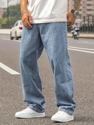 Image of KOTTY Mens Mid Rise Straight Jeans