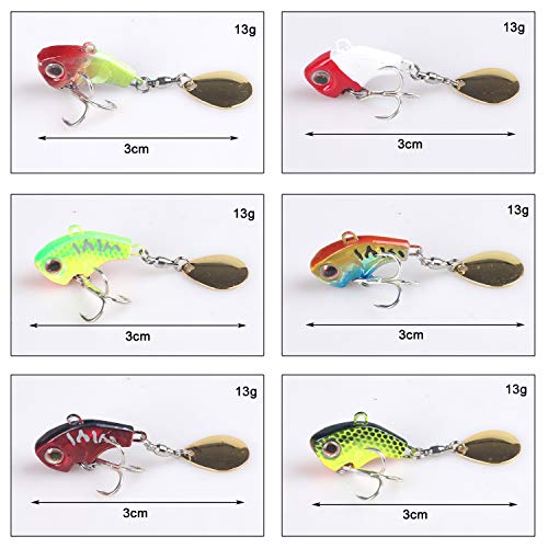 Jig-Spinner-Set-Spinnkoeder-Kunstkoeder-Crankbait-Casting-Platinen-Loeffel-Spinner-Koeder-Spinnerbait-Spin-Buddy-Kuenstlicher-Koeder-Angelkoeder-Angelhaken-fuer-Forelle-Barsch-Hecht-Doebel-Zander