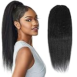 Hair2017 Kinky Straight Ponytail Human Hair Brazilian Virgin Hair 18Inch 100gset Kinky Straight...