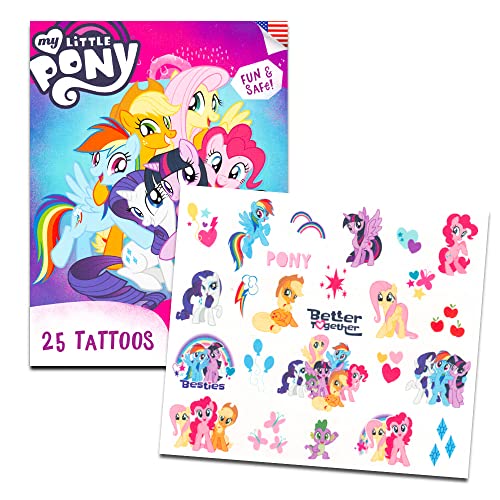 50 Pcs My Little Pony Temporary Tattoos for Girls Bundle image 5