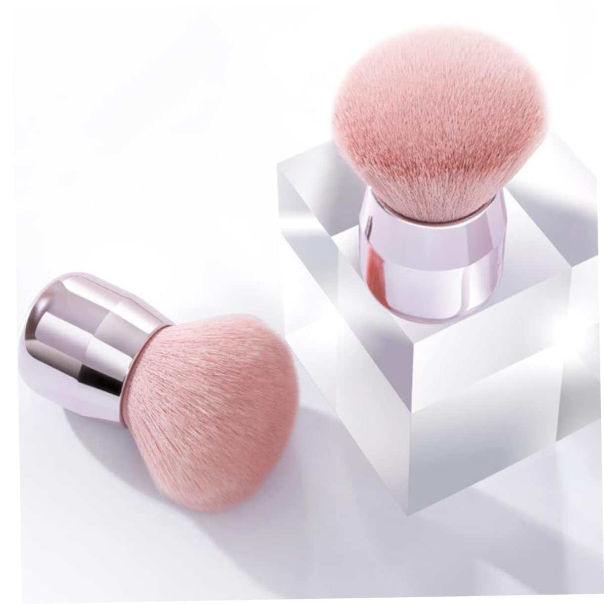 MAGICLULU 6 Pz Pennello per trucco Blush per fondotinta pennelli make up professionali pennelli professionali make up pennello blush pennello per il trucco portatile pennello per cipria rosa