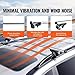 VEVOR Roof Rack Cross Bars, Aluminum Roof Rack Crossbars, Fit Raised Side Rail with Gap, 200 lbs Load Capacity, Adjustable Crossbars with Locks, for SUVs, Sedans, and Vans