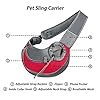 Pet Dog Cat Sling Carrier Bag Puppy Shoulder Carry Hands Free Dog Front Carrier with Adjustable Shoulder Strap Pet Travel Tote Bag with Breathable Mesh Pouch for Outdoor Walking Subway #1