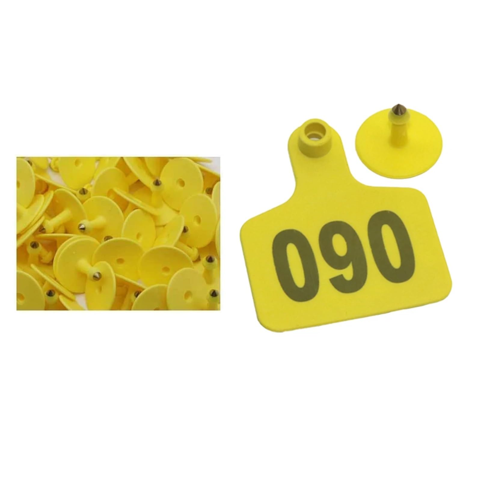 Marques d'oreille de bétail cuivre TPU