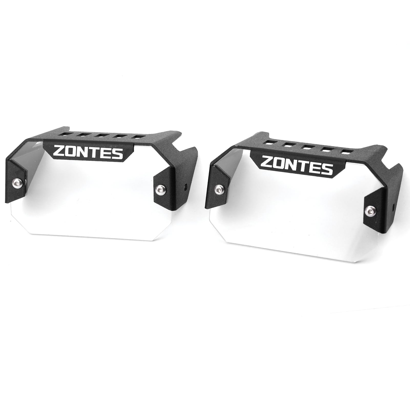 Protezione fendinebbia a LED per moto, adatta per ZONTES 368G 368 G G368 703F ADV 703T 703 F T 2024 2025 2026, copertura decorativa per fendinebbia (bianco)