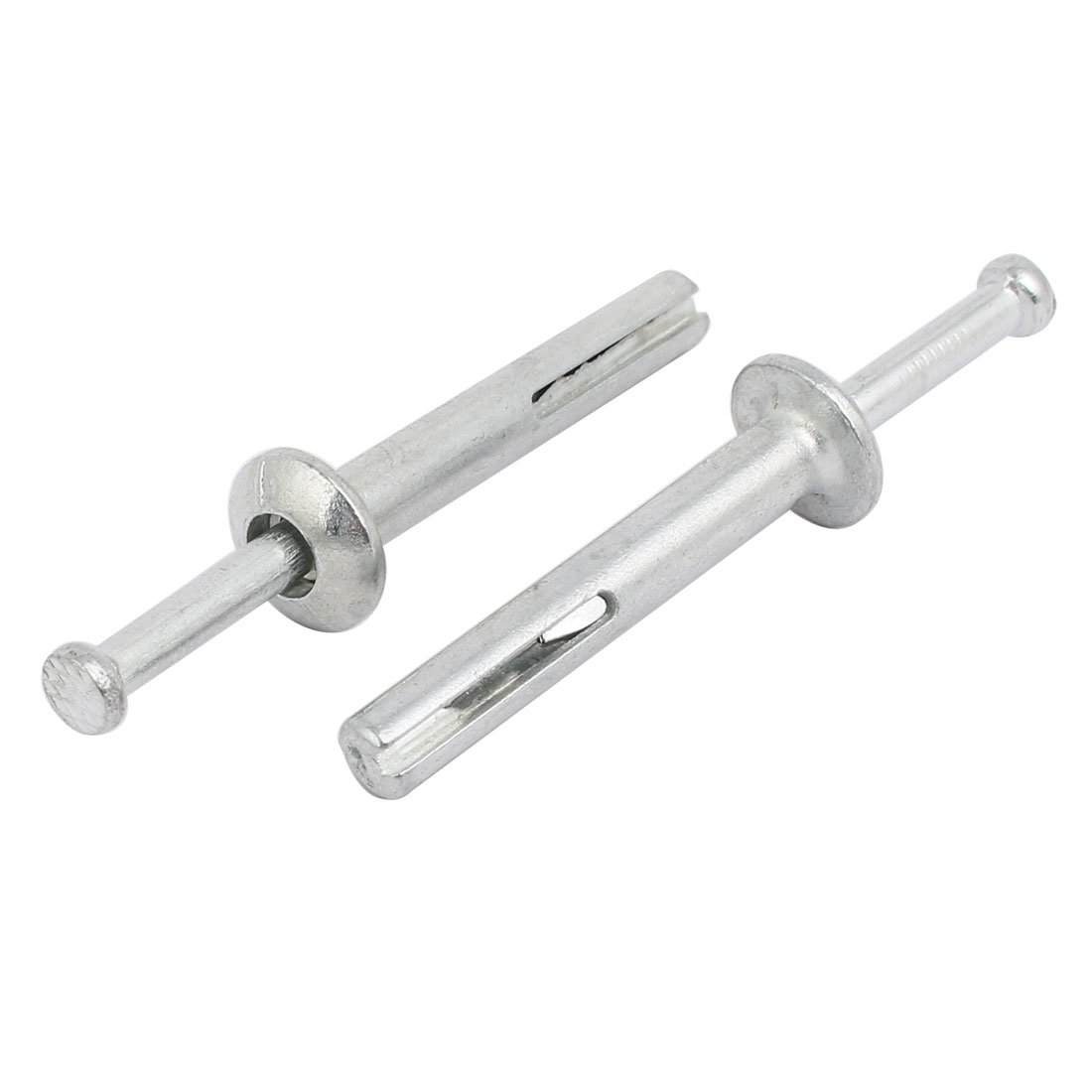 Aexit 6mm Punch Fastener Dia 40mm Depth Zinc Alloy Drive Anchor Silver Tone 20pcs Model:58as247qo110