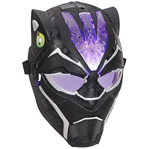 Marvel Avengers, Masque électronique Vibranium Black Panther, jouet de déguisement avec effets lumineux, jouets de super-héros dès 5 ans
