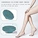 INNERNEED Food-Grade Soft Silicone Body Scrubber Shower Brush Handheld Cleansing Skin Brush, Gentle Exfoliating and Lather Well (Dark Green)