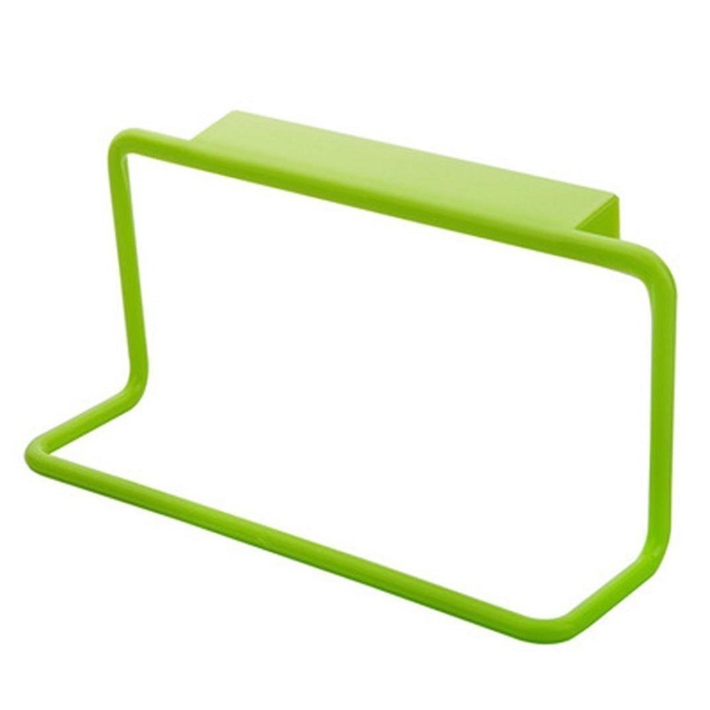 Gemini_mall Towel Rack Hanging Holder Organizer Bathroom Kitchen Cabinet Cupboard Hanger Green
