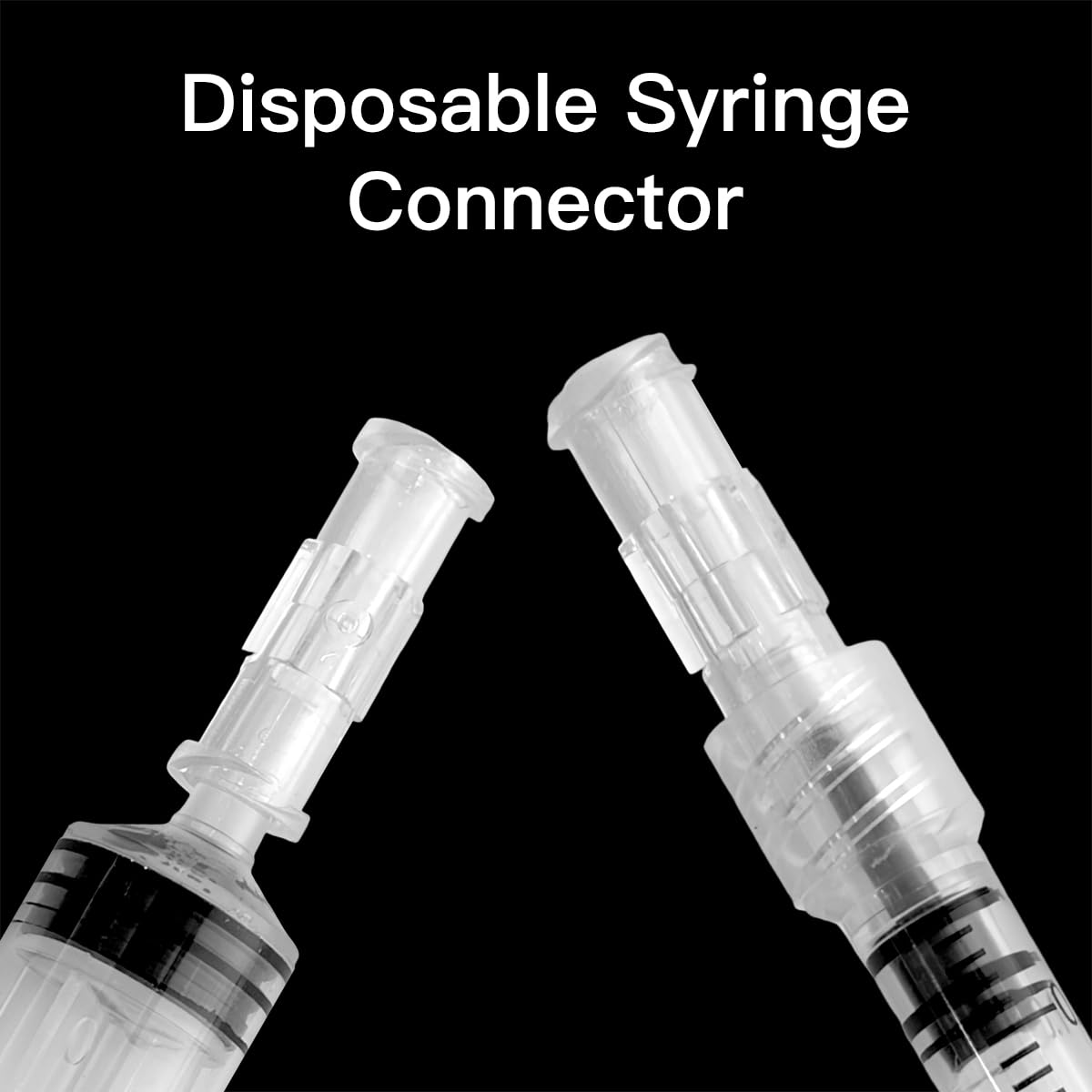 Luer-Lock-Adapter, Buchse auf Buchse für Übertragung, sterile Einzelverpackung (1 Box, 100 Stück)