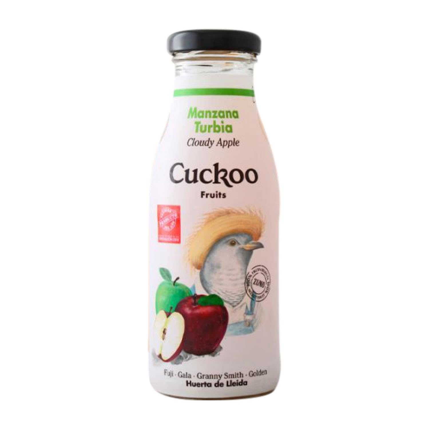 Refrescos y Mixers Caja de 24 unidades Cuckoo Manzana Turbia Botellín 25 cl