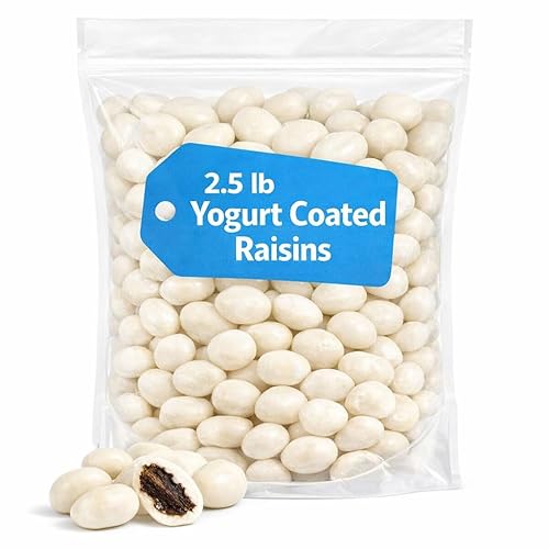Yogurt Coated Raisins, Sweet Snack, 2.5 Pound Bag