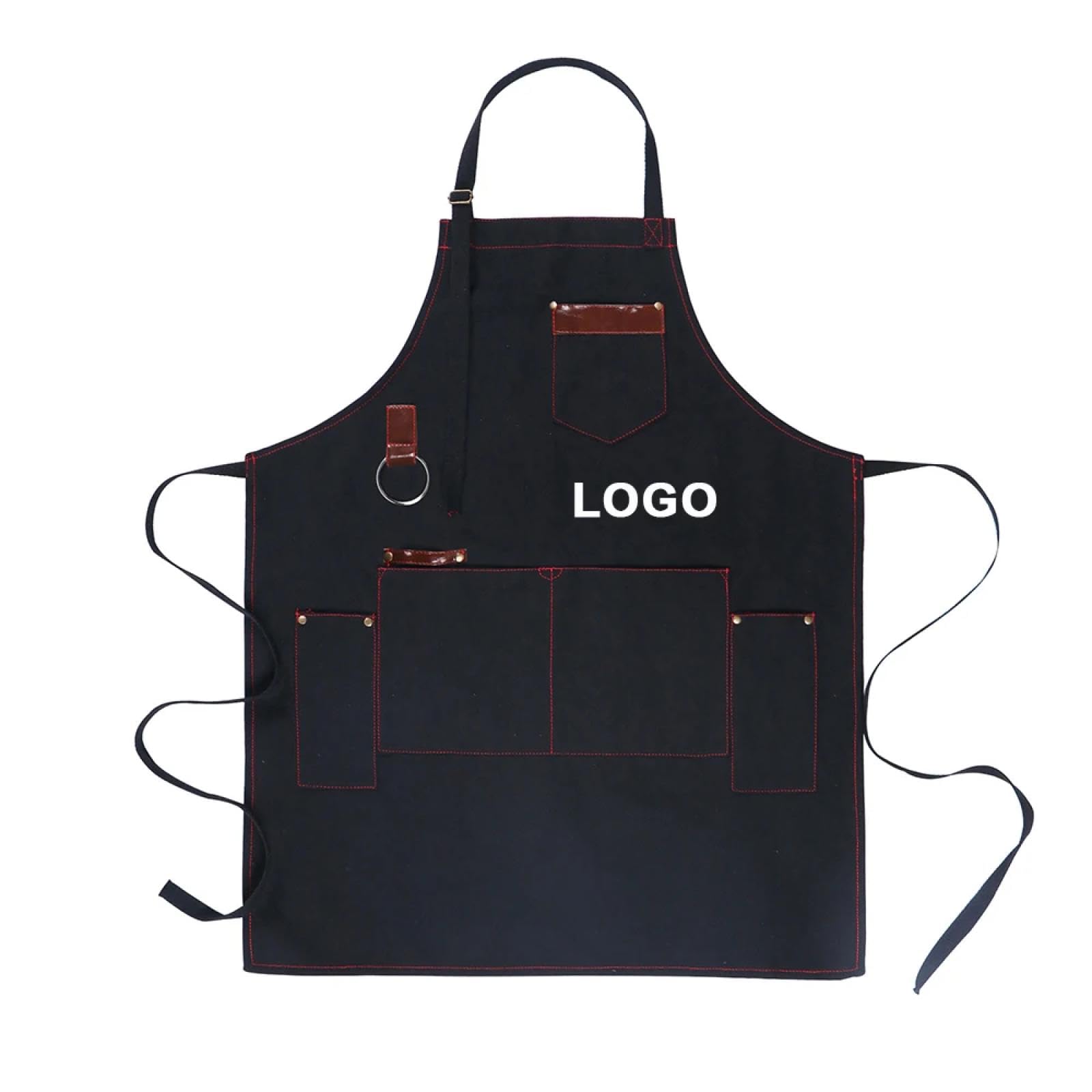 Cuisine Tablier Apron Cuisine pour Pros Chef Tablier pour Hommes Toile Cuir Père Cadeau Tablier