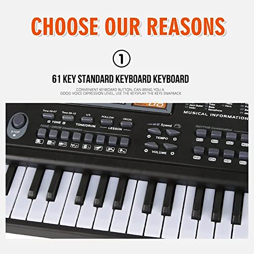 61 Keys Numérique Clavier électronique Electronic Piano Kids Cadeau Musical Instrument Musical Clavier Professional (Couleur: A) guanjun1975 - Les Beatles, Paul McCartney, John Lennon, RIngo Starr, George Harrison 61 Keys Numérique Clavier électronique Electronic Piano Kids Cadeau Musical Instrument Musical Clavier Professional (Couleur: A) guanjun1975 – Image 6