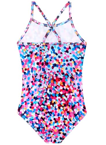 Image of Girls Swimsuit One Piece Bathing Suit with Adjustable Straps Cute Little Kids Swimming Suits Beach Swimwear 4T-12