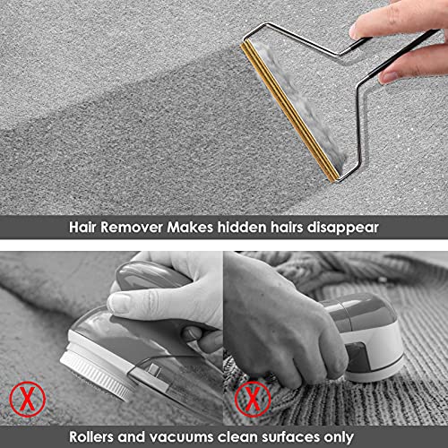 Molain Haustierhaarentferner, Katzen- und Hundehaarentferner, Tierhaarentferner für Möbel (Schwarz)