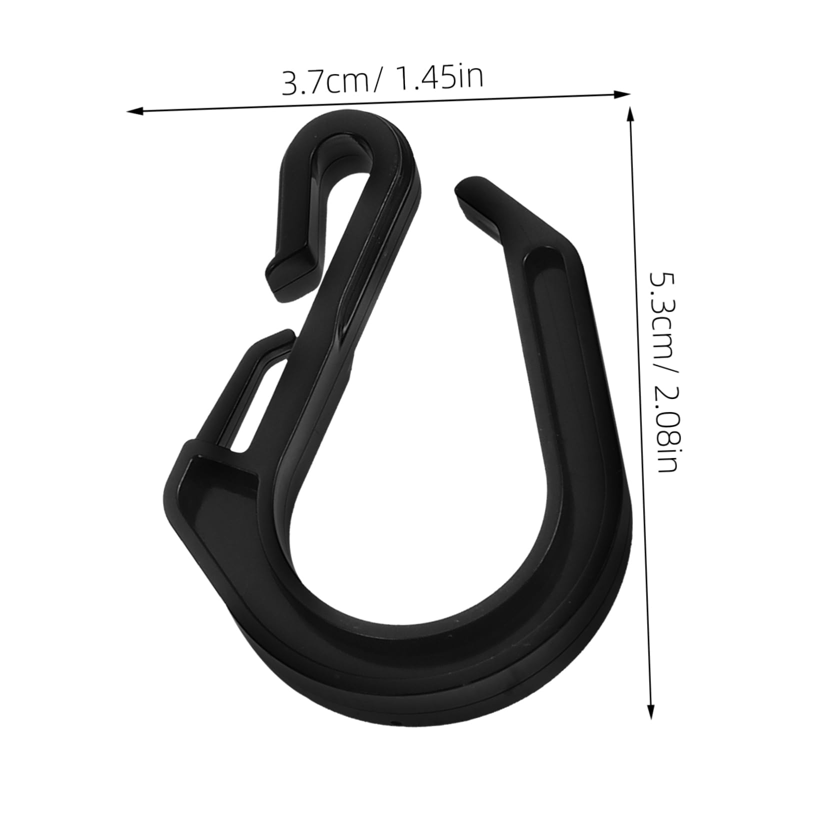 Cabilock 10pcs Car Trunk Storage Hooks Durable Hangers for Bag Luggage Accessories Easy Installation for Home Travel Outdoor Use Versatile Back Seat Hook for Car