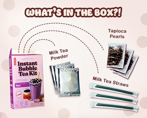 Bite Into Pocas Instant Bubble Tea Kit With Real Tapioca Pearls thumb #1