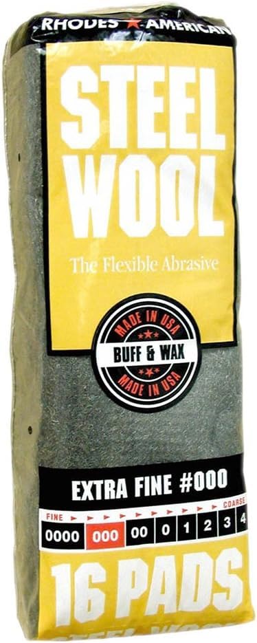 Image of Homax - 33873161011 Steel Wool, Extra Fine Grade #000, 16 Pads (Pack of 6)