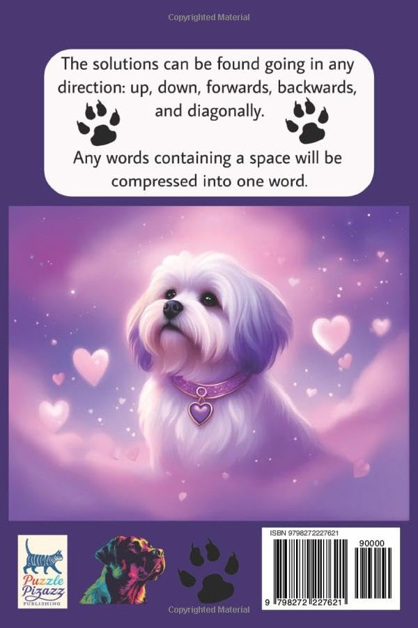 Dogs & Puppies Word Search Puzzle Book: Fun, Relaxing Easy to Read Print Word Finds About Dogs, Puppies & Popular Dog Breeds | Fun Brain Game for Focus, Memory & Stress Relief image 3
