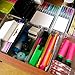 Produktbild Organizer Schreibtisch Schubladen (6 Stück) - Organizer Schreibwaren Acryl (8 x 16,5 x 5 cm) - Halbtransparenter Organizer für schreibtische, Küche, Badezimmer, Schreibwaren, Schule & Kleiderschrank