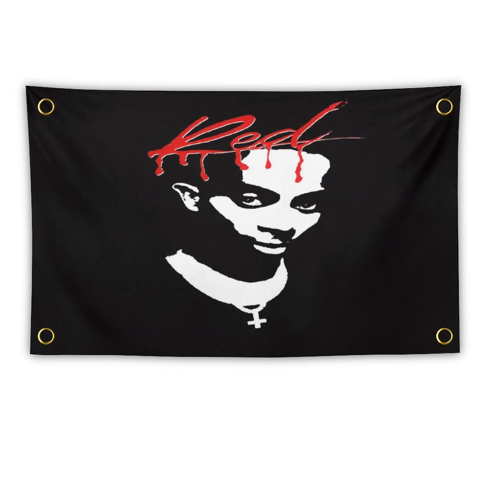 Red Banner Flag Tapestry for Teen Bedroom Wall Hanging College Decor 3x5 Feet Indoor Outdoor Poster