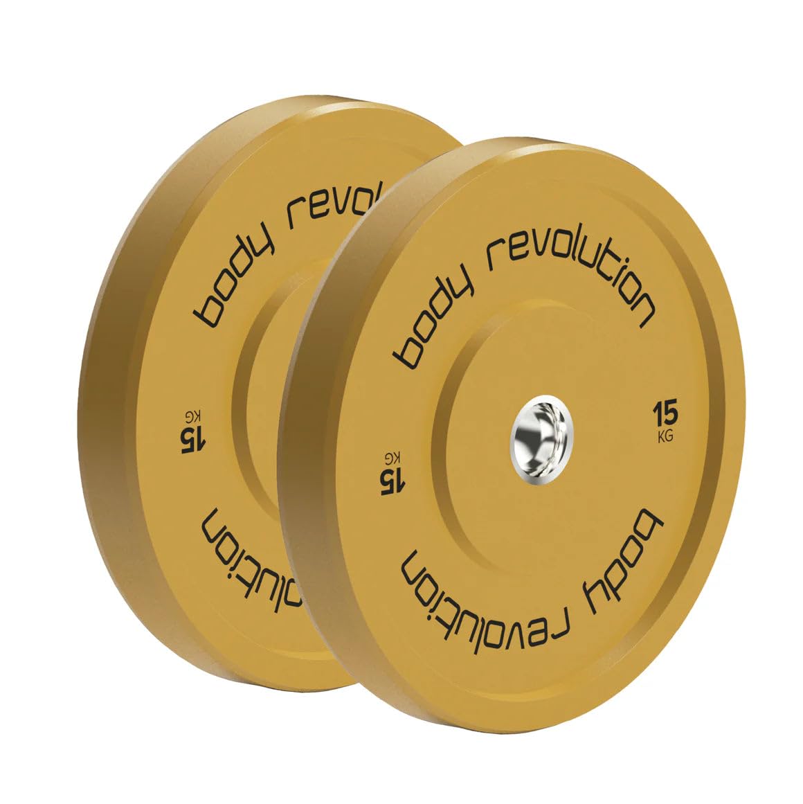BODY REVOLUTION olimpijskie talerze obciążające do sztangi 5 cm, zestaw 150 kg, gumowe płyty zderzakowe, sprzęt do domowej siłowni do treningu siłowego
