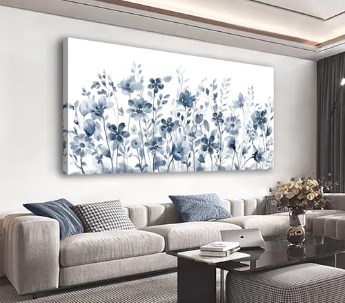Large Flowers Wall Art for Living Room Decor Framed Art